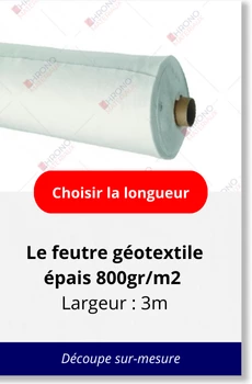 feutre géotextile épais 800gr