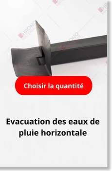 Evacuation des eaux de pluie horizontale